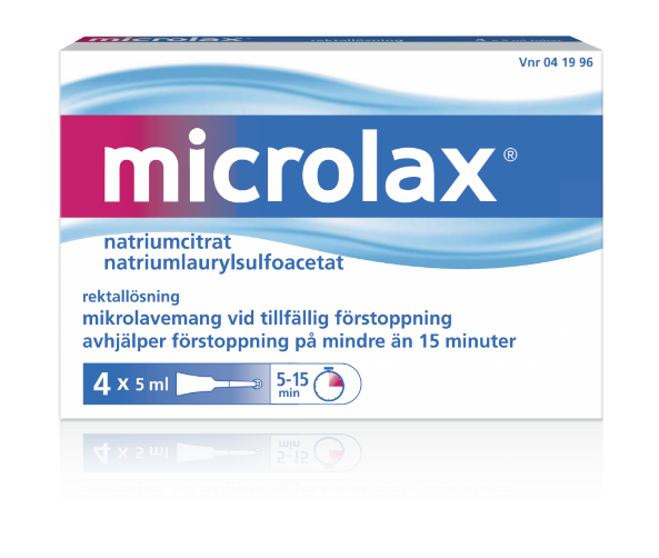 Microlax Afføringsmiddel Mod Forstoppelse